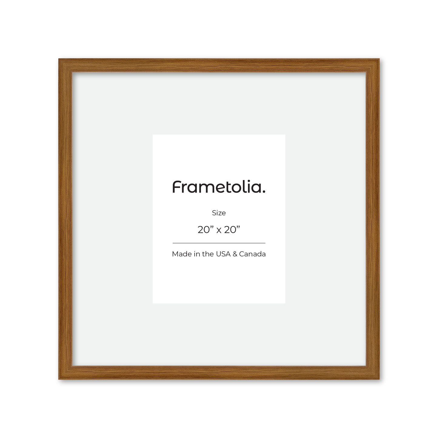 20" x 20" Light Oak Hudson Narrows Wall Frame