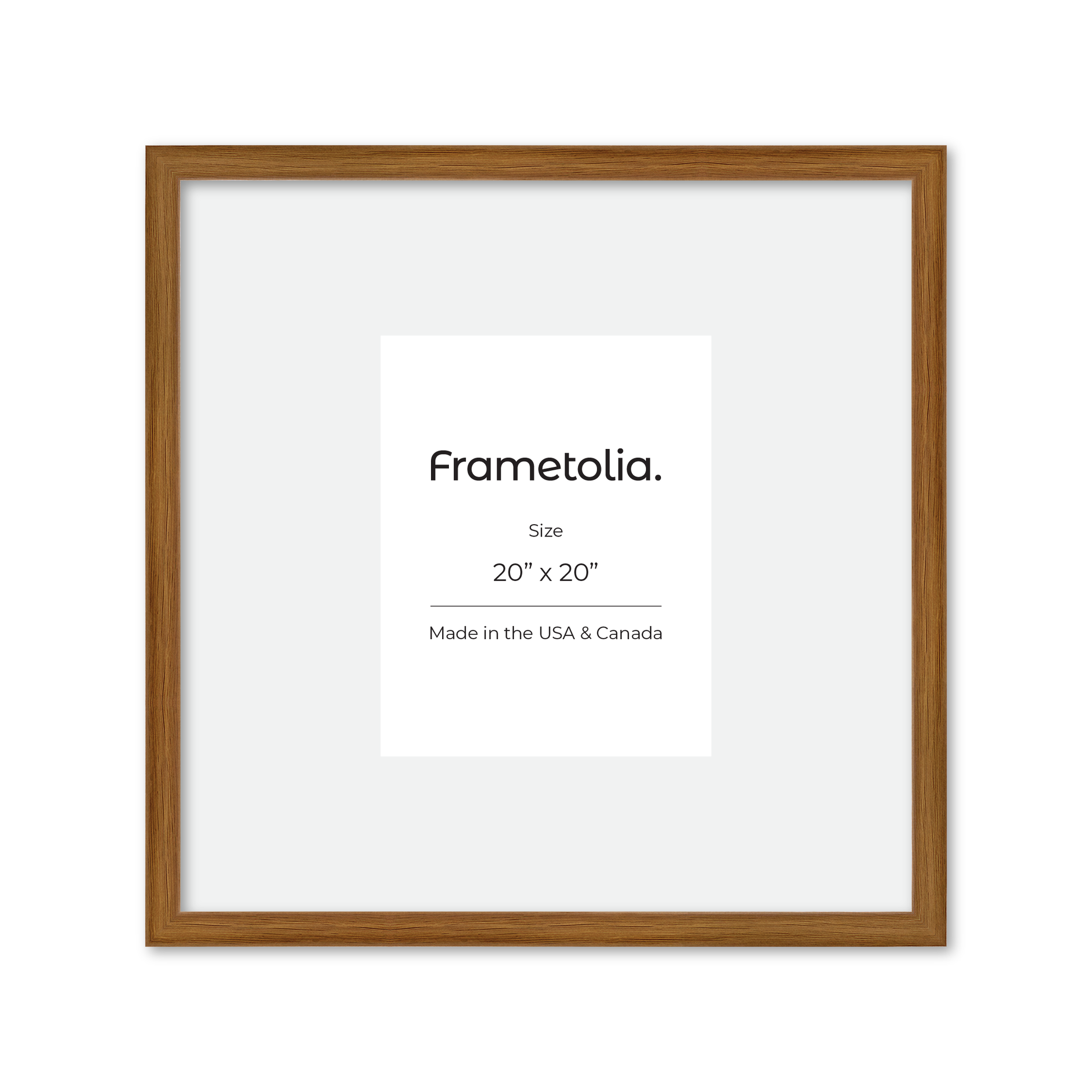 20" x 20" Light Oak Hudson Narrows Wall Frame