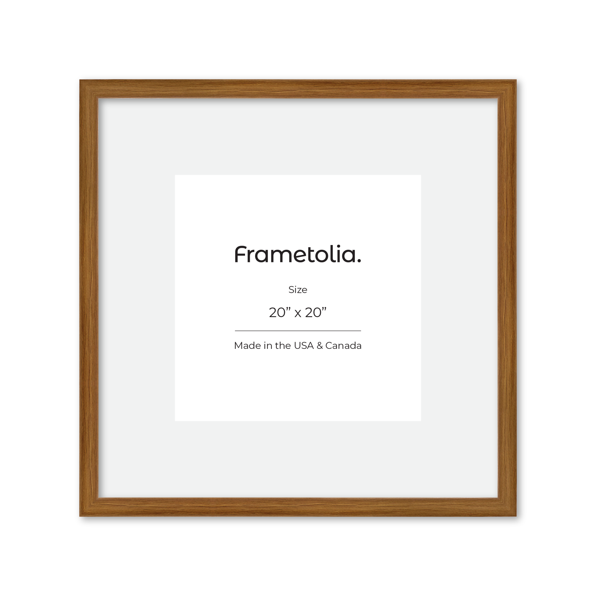 20" x 20" Light Oak Hudson Narrows Wall Frame