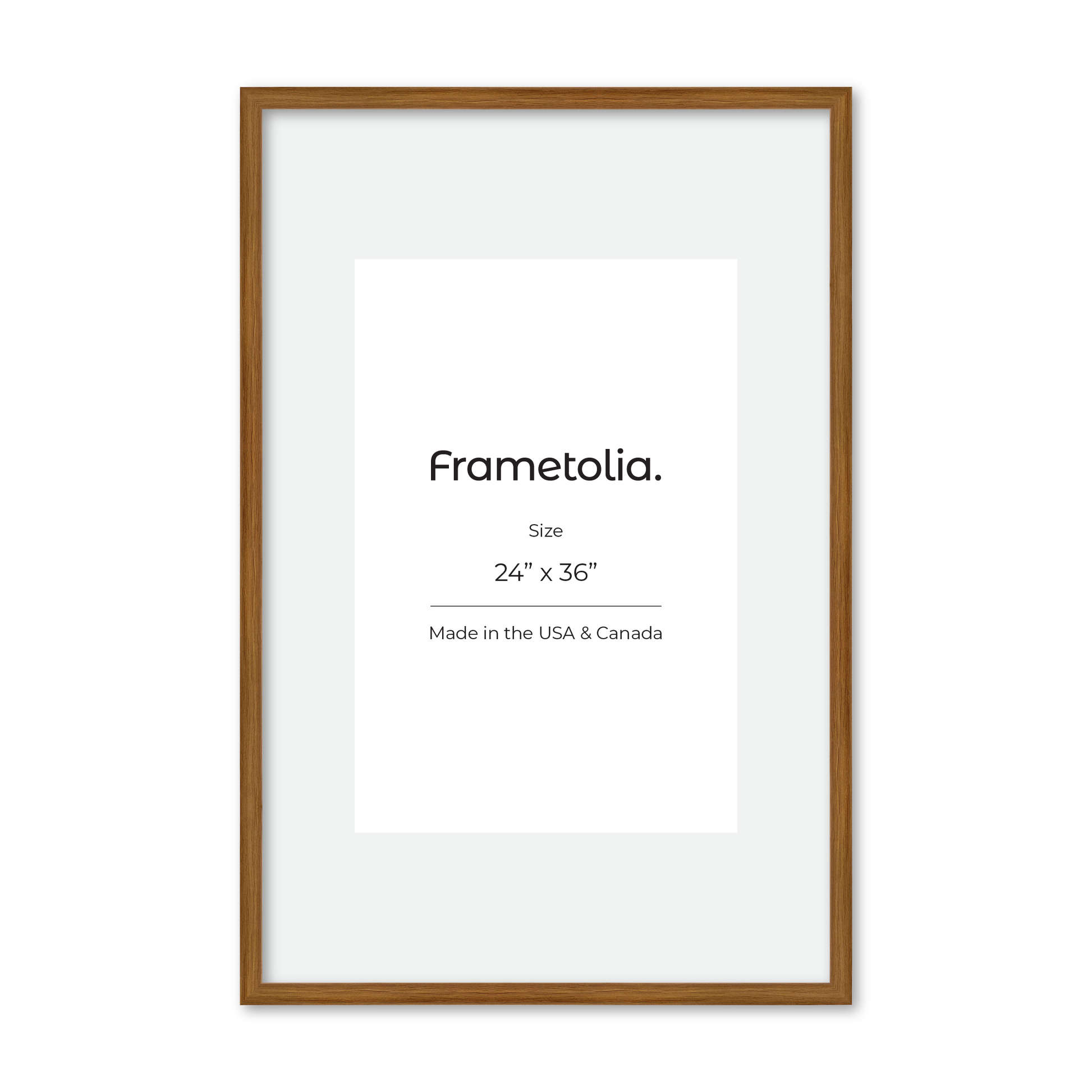 24" x 36" Light Oak Hudson Narrows Wall Frame