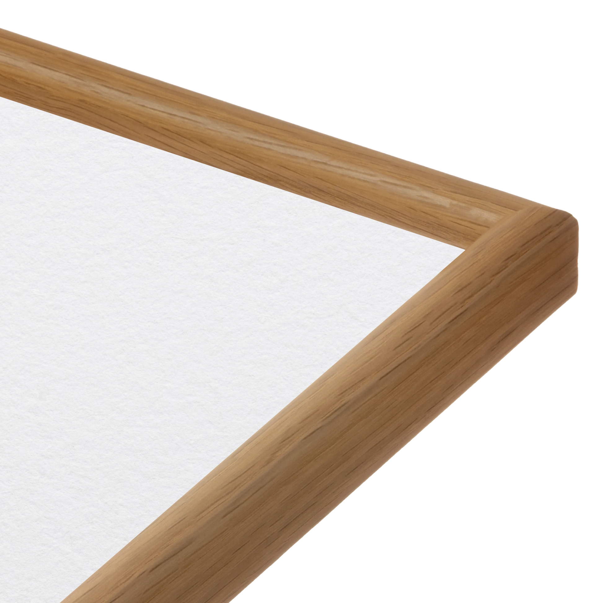 corner of the Light Oak Hudson Narrows Wall Frame