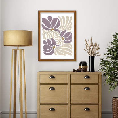 Light Oak Hudson Narrows Wall Frame Hanging on the wall