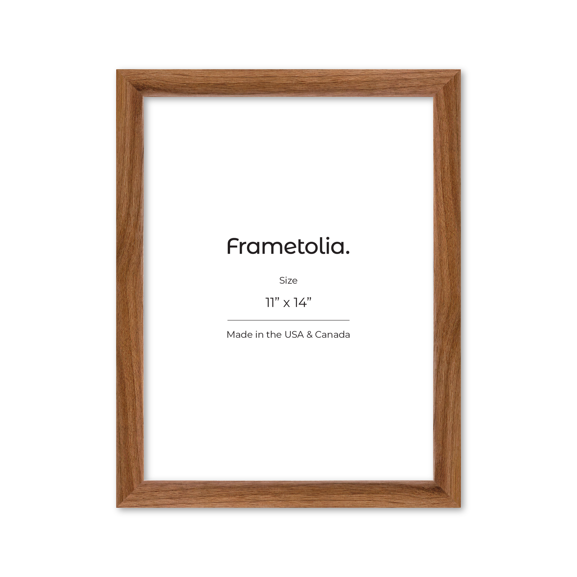 11" x 14" Light Walnut Hudson Narrows Wall Frame