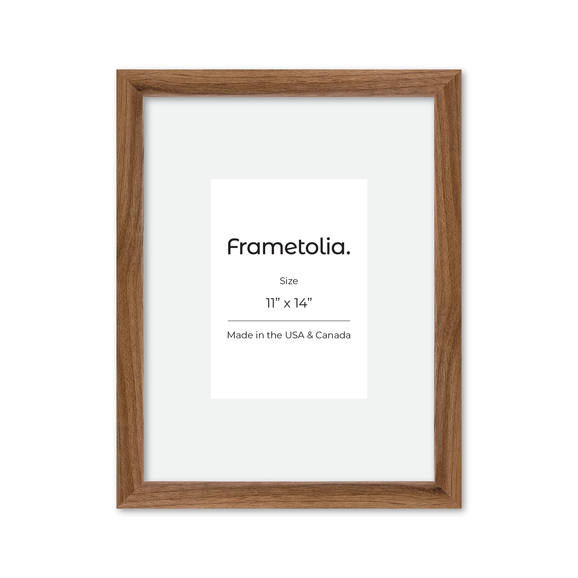 11" x 14" Light Walnut Hudson Narrows Wall Frame