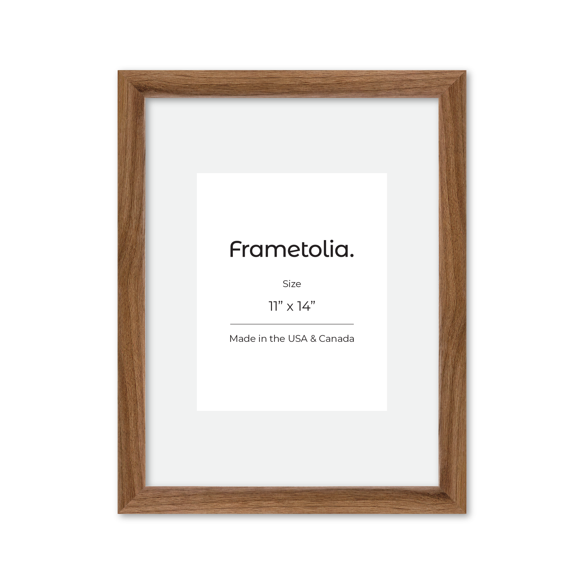 11" x 14" Light Walnut Hudson Narrows Wall Frame