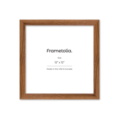 12" x 12" Light Walnut Hudson Narrows Wall Frame