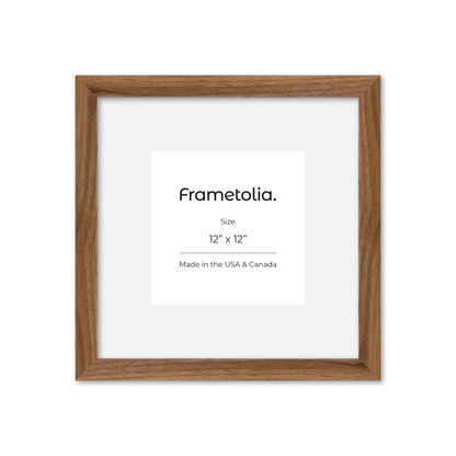 12" x 12" Light Walnut Hudson Narrows Wall Frame