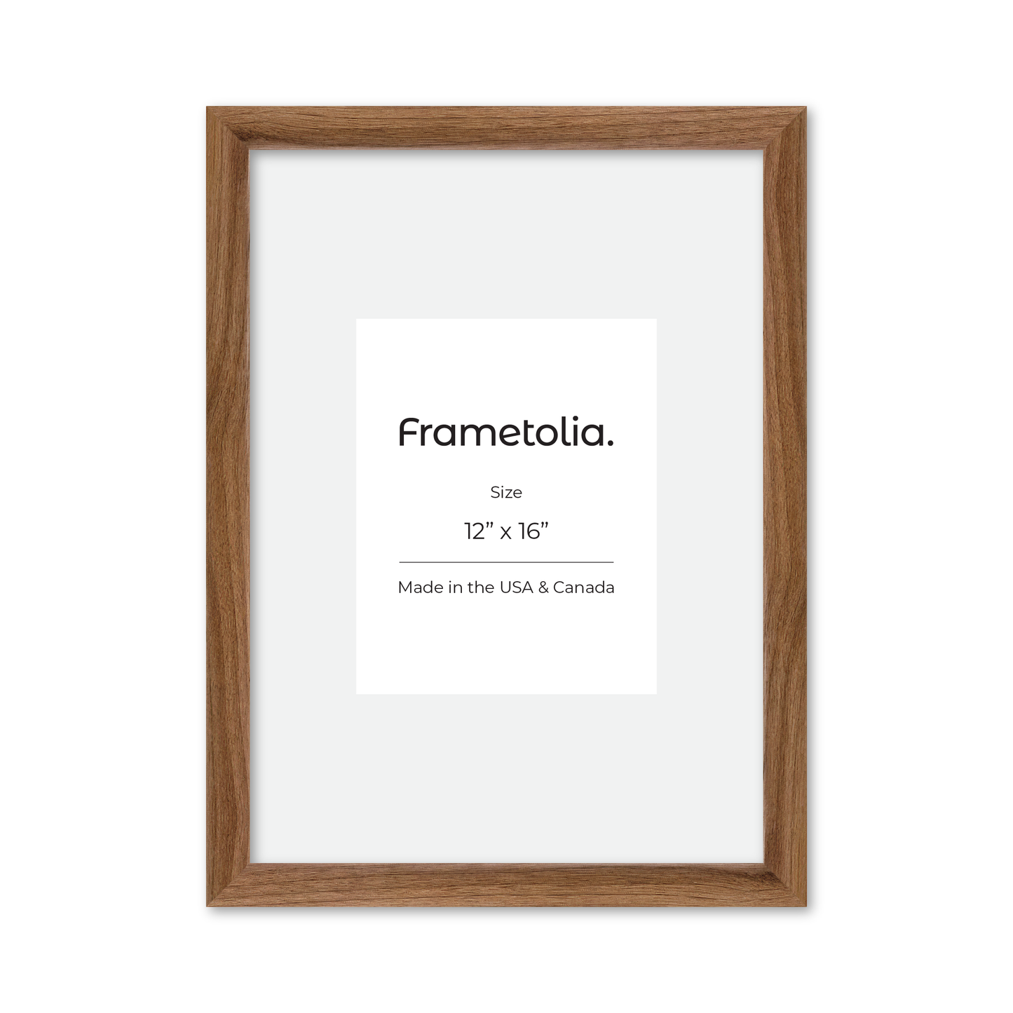 12" x 16" Light Walnut Hudson Narrows Wall Frame