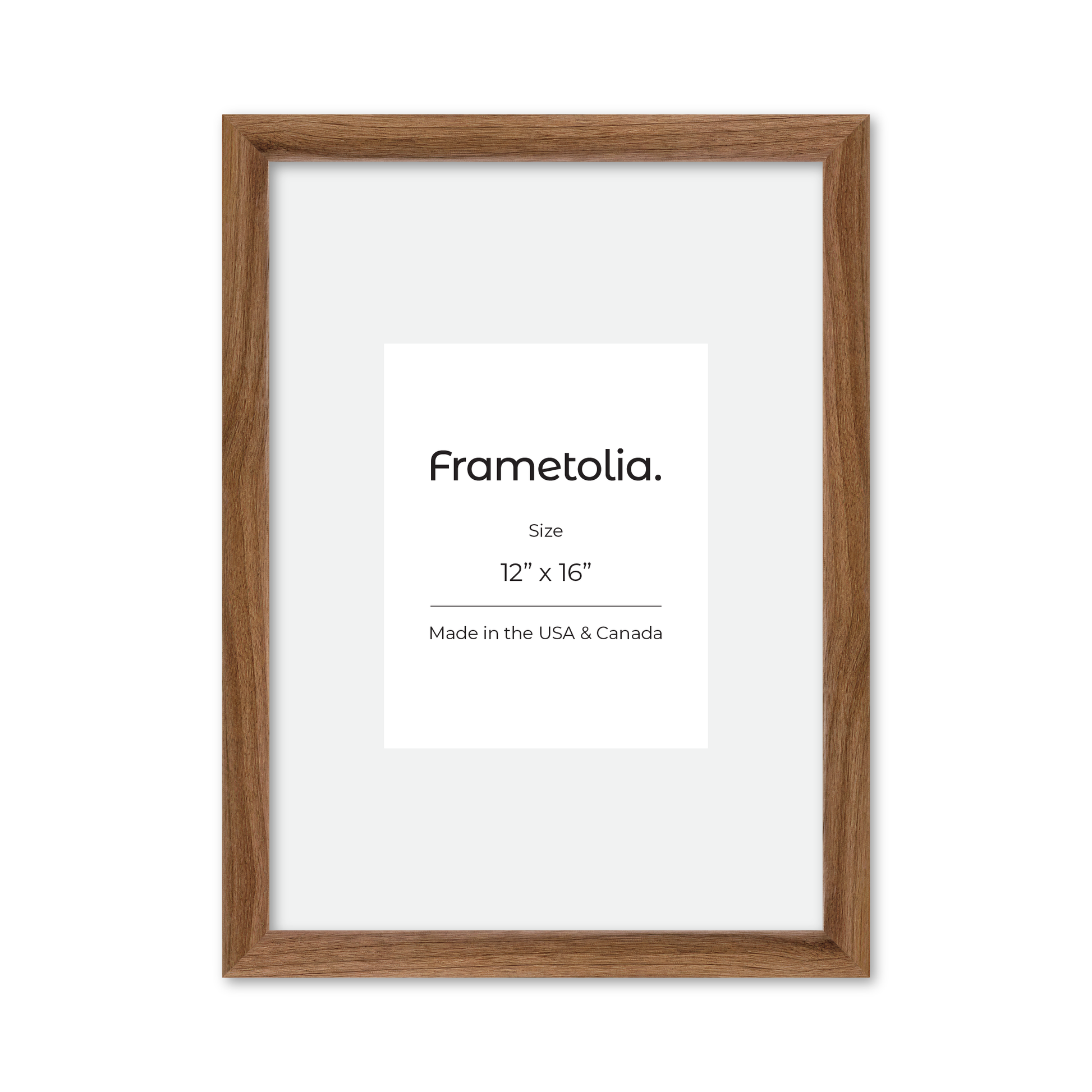 12" x 16" Light Walnut Hudson Narrows Wall Frame