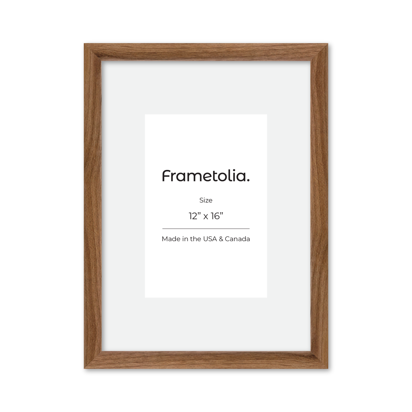 12" x 16" Light Walnut Hudson Narrows Wall Frame