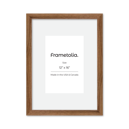 12" x 16" Light Walnut Hudson Narrows Wall Frame