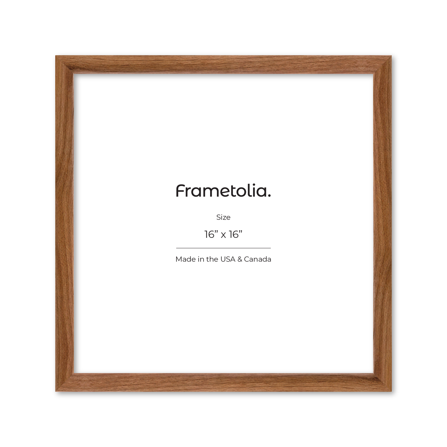 16" x 16" Light Walnut Hudson Narrows Wall Frame
