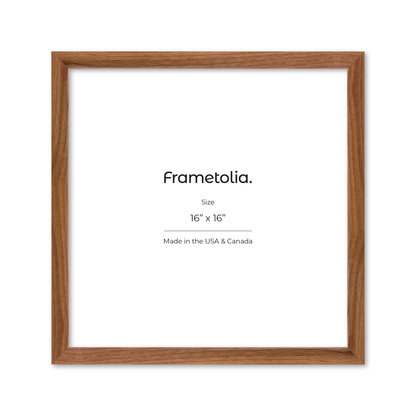 16" x 16" Light Walnut Hudson Narrows Wall Frame