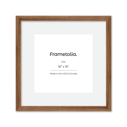 16" x 16" Light Walnut Hudson Narrows Wall Frame
