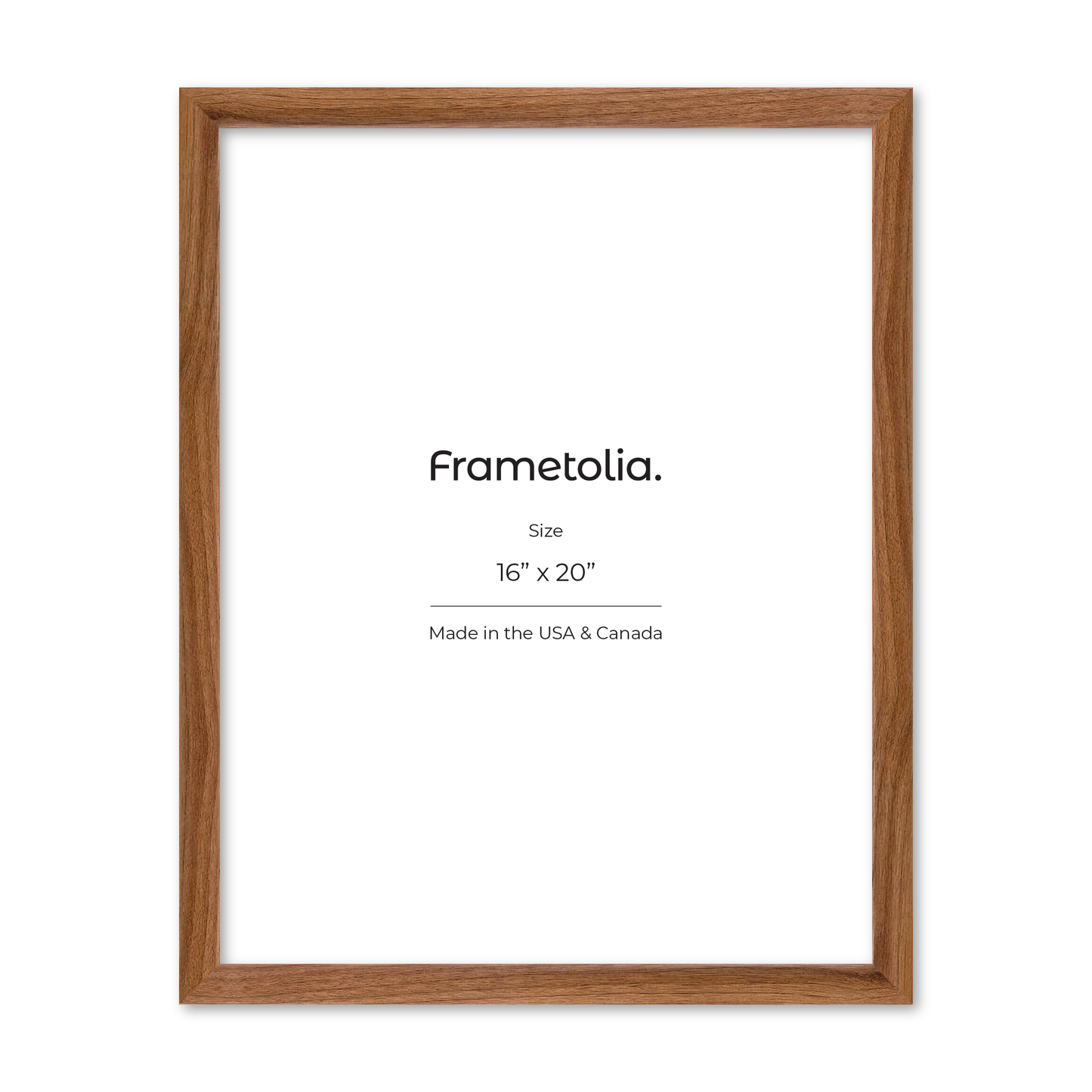 16" x 20" Light Walnut Hudson Narrows Wall Frame