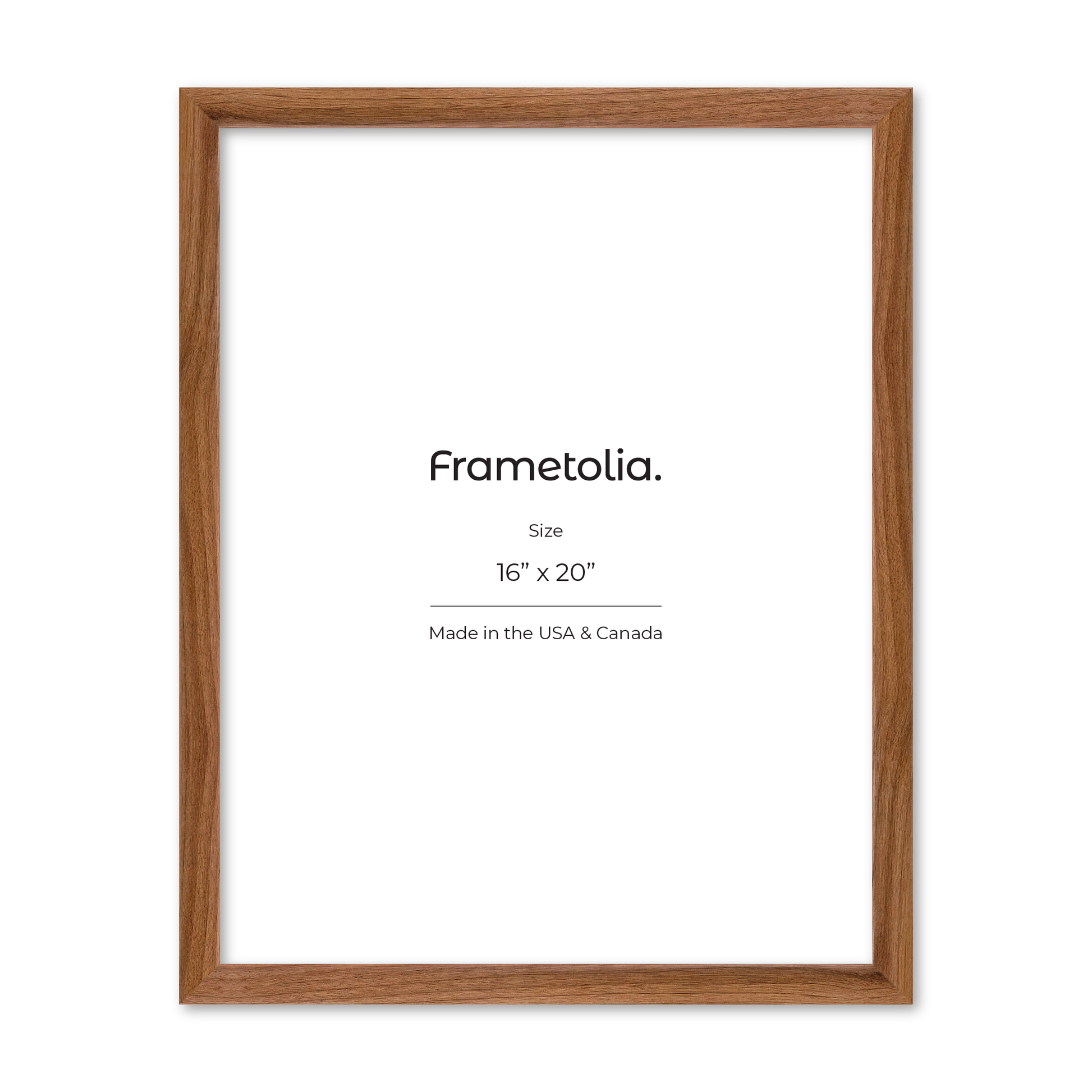 16" x 20" Light Walnut Hudson Narrows Wall Frame