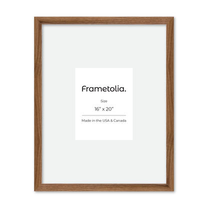 16" x 20" Light Walnut Hudson Narrows Wall Frame