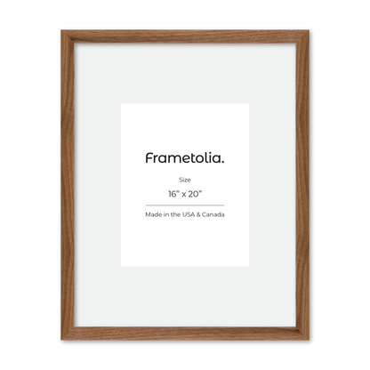 16" x 20" Light Walnut Hudson Narrows Wall Frame