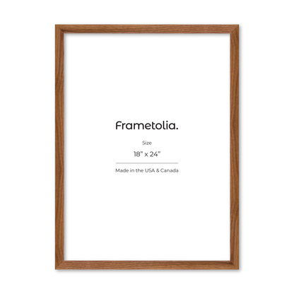 18" x 24" Light Walnut Hudson Narrows Wall Frame