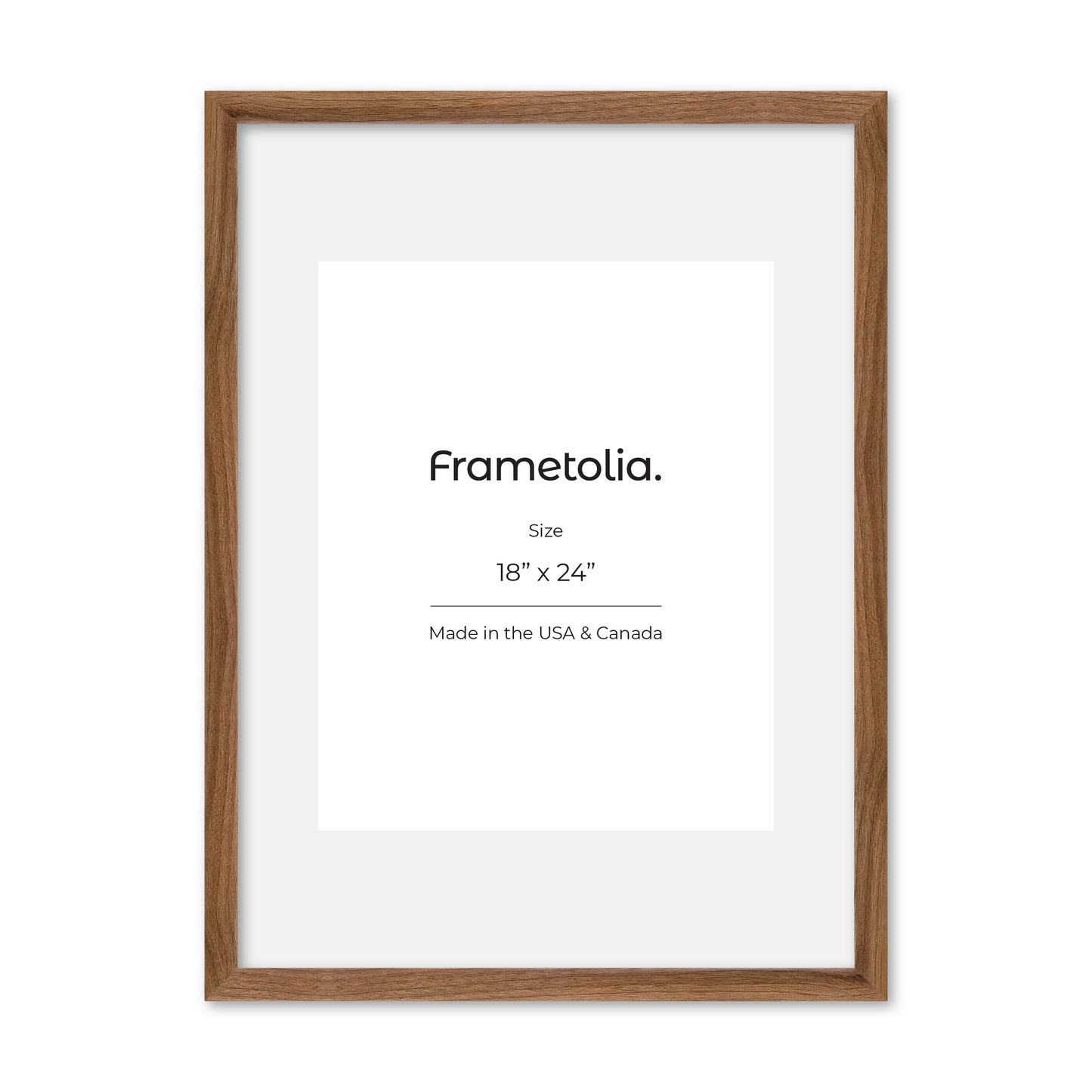 18" x 24" Light Walnut Hudson Narrows Wall Frame