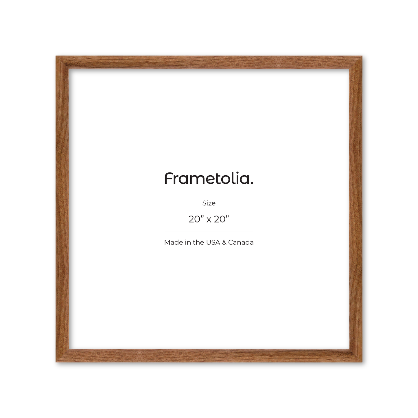 20" x 20" Light Walnut Hudson Narrows Wall Frame