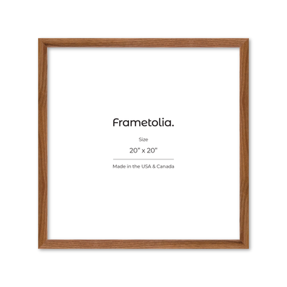 20" x 20" Light Walnut Hudson Narrows Wall Frame