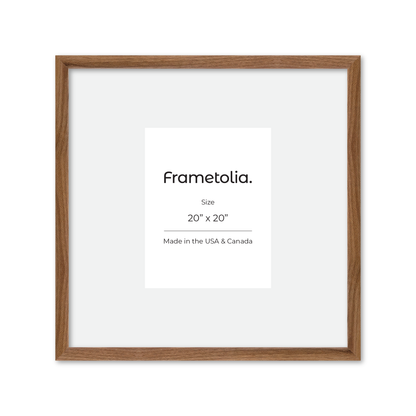 20" x 20" Light Walnut Hudson Narrows Wall Frame
