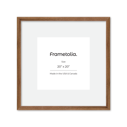 20" x 20" Light Walnut Hudson Narrows Wall Frame