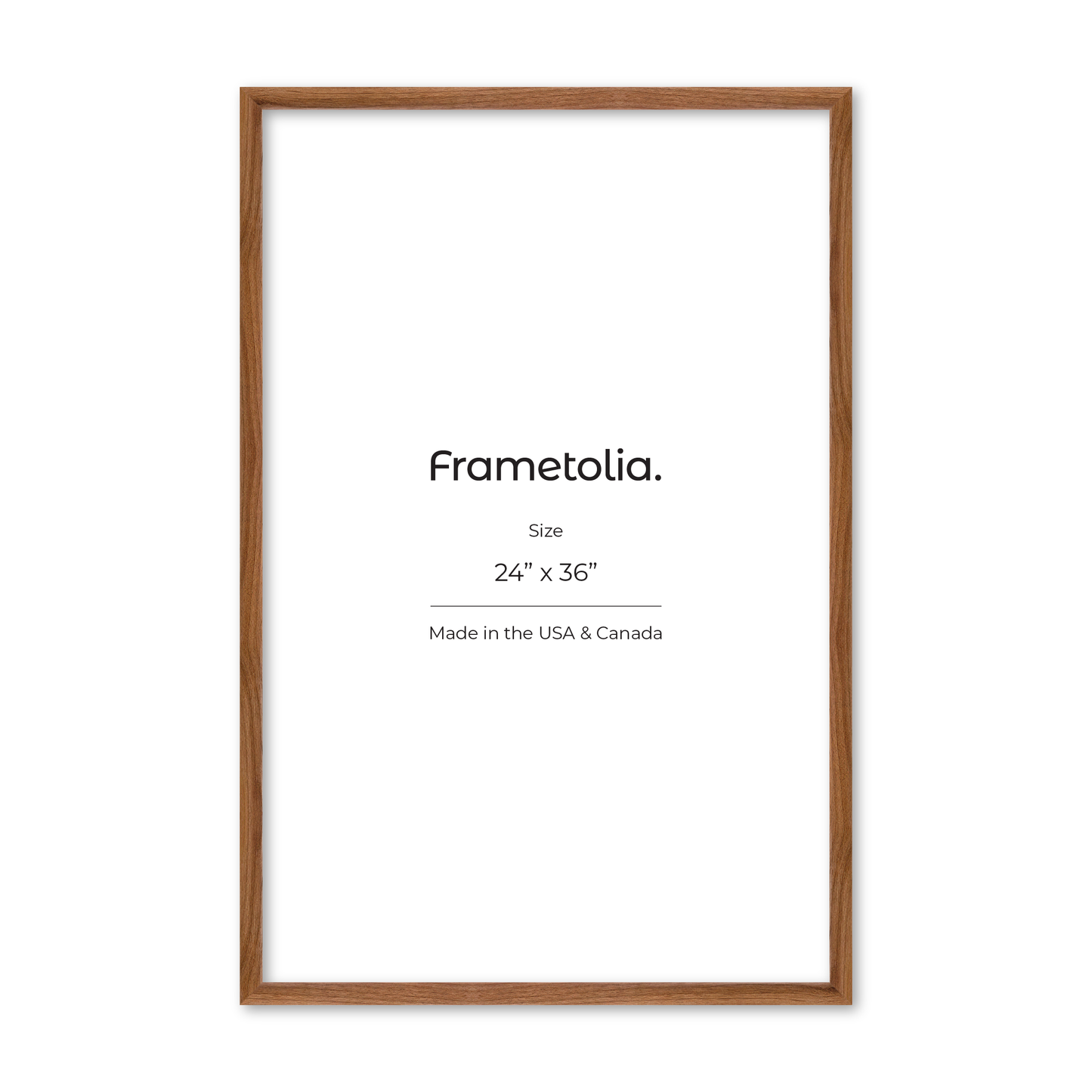24" x 36" Light Walnut Hudson Narrows Wall Frame