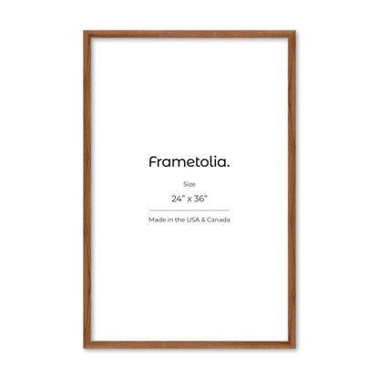 24" x 36" Light Walnut Hudson Narrows Wall Frame