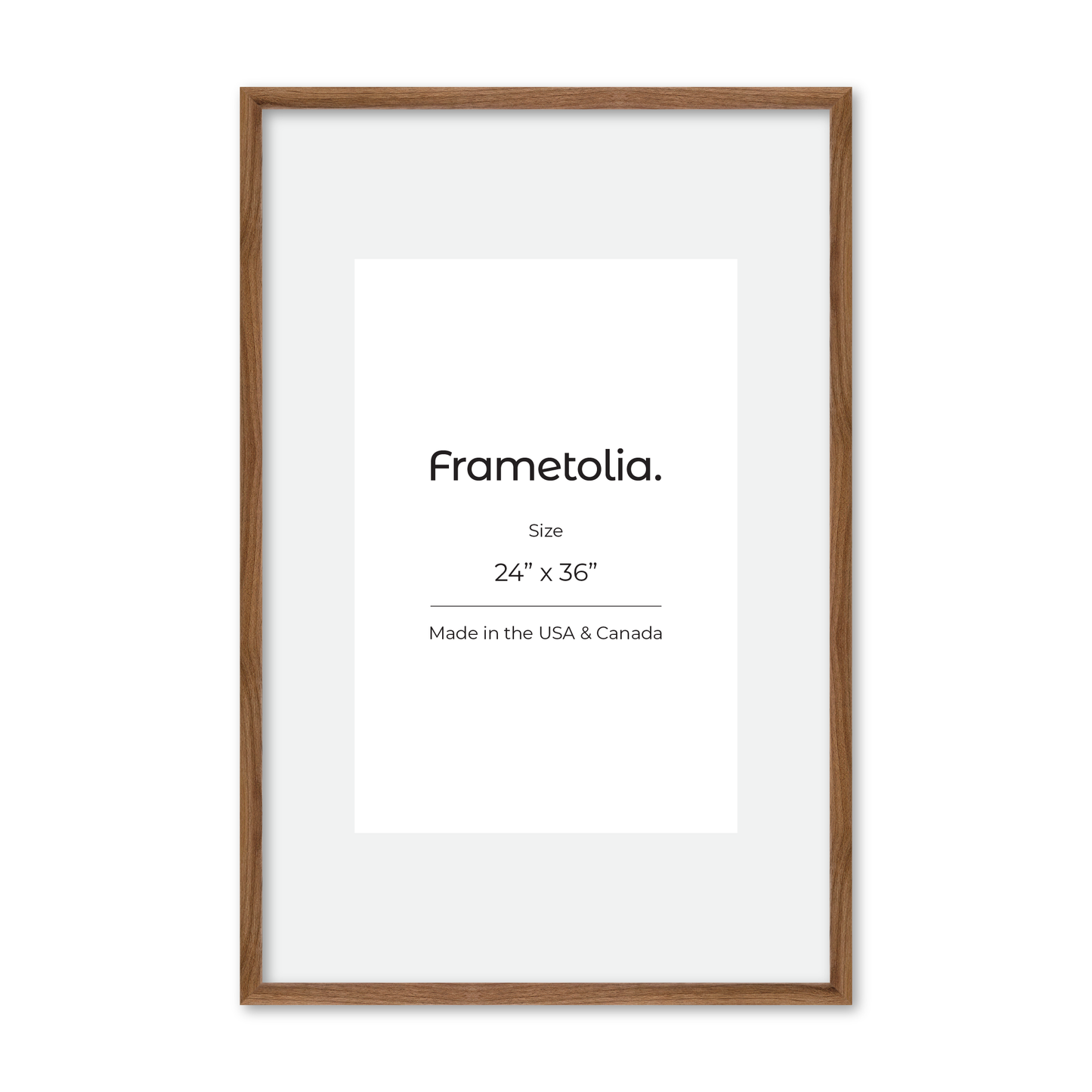 24" x 36" Light Walnut Hudson Narrows Wall Frame