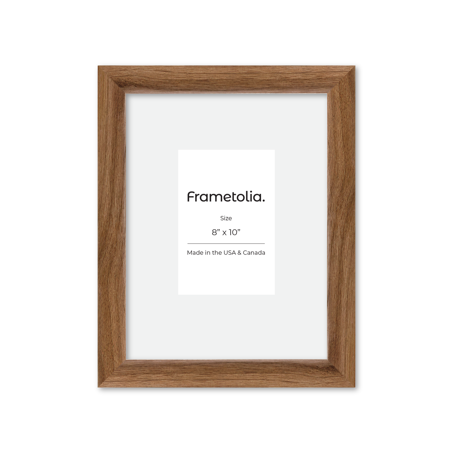 8" x 10" Light Walnut Hudson Narrows Wall Frame