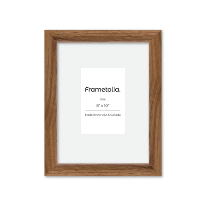 8" x 10" Light Walnut Hudson Narrows Wall Frame