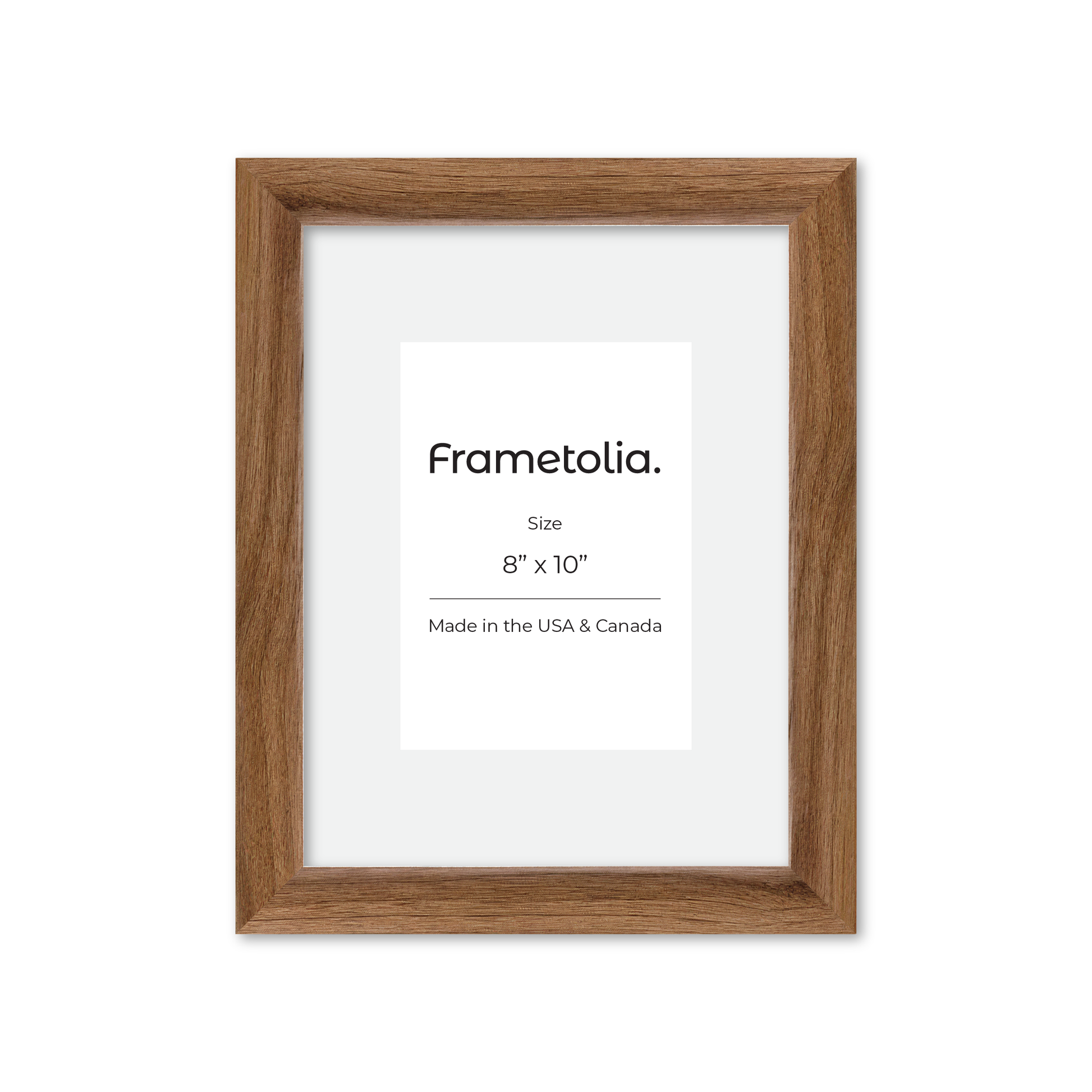 8" x 10" Light Walnut Hudson Narrows Wall Frame