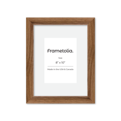 8" x 10" Light Walnut Hudson Narrows Wall Frame