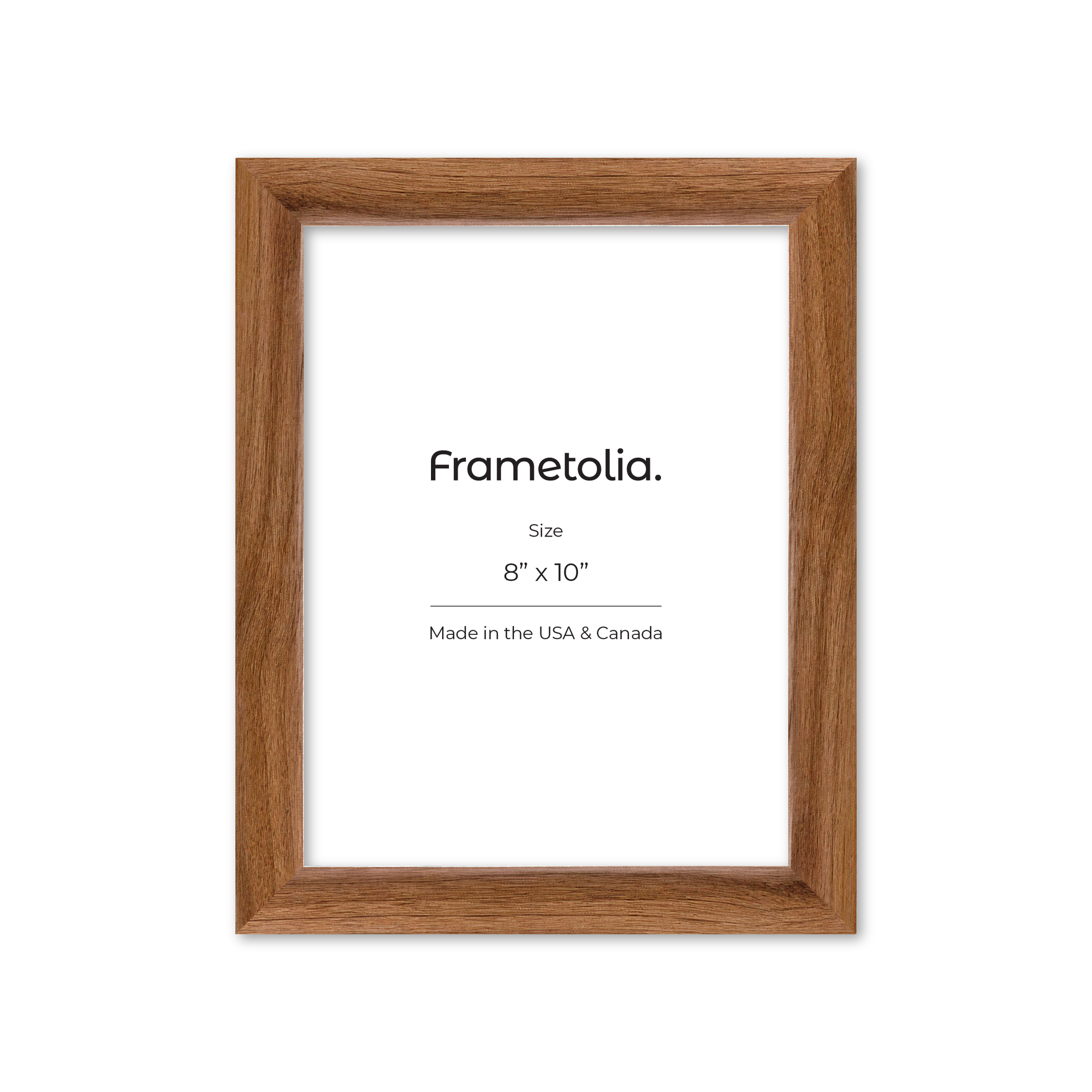 8" x 10" Light Walnut Hudson Narrows Wall Frame