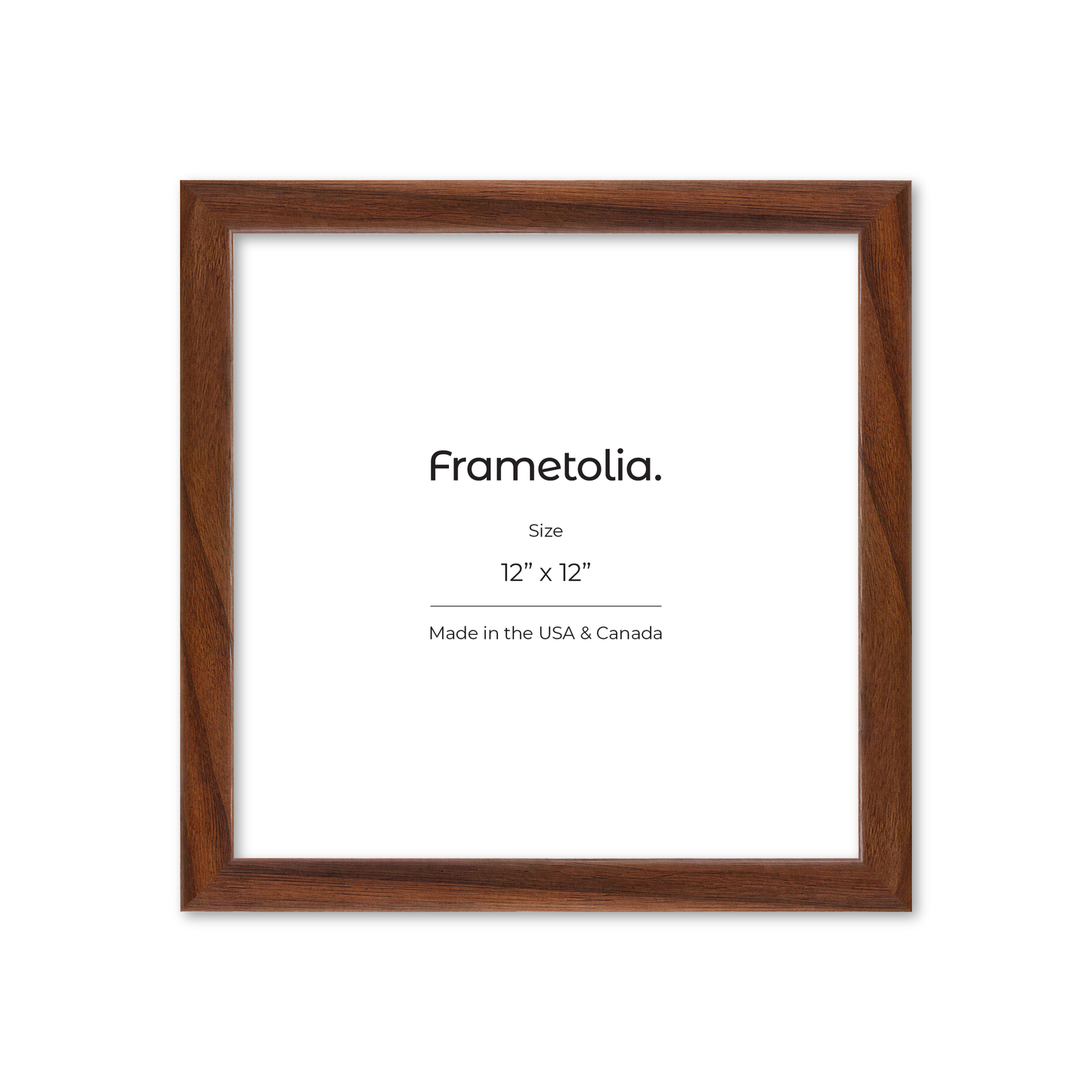 12" x 12" Dark Walnut Hudson Narrows Wall Frame