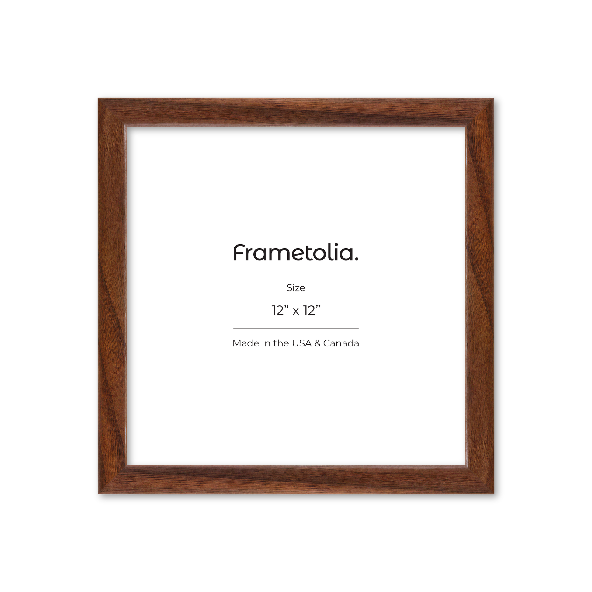 12" x 12" Dark Walnut Hudson Narrows Wall Frame