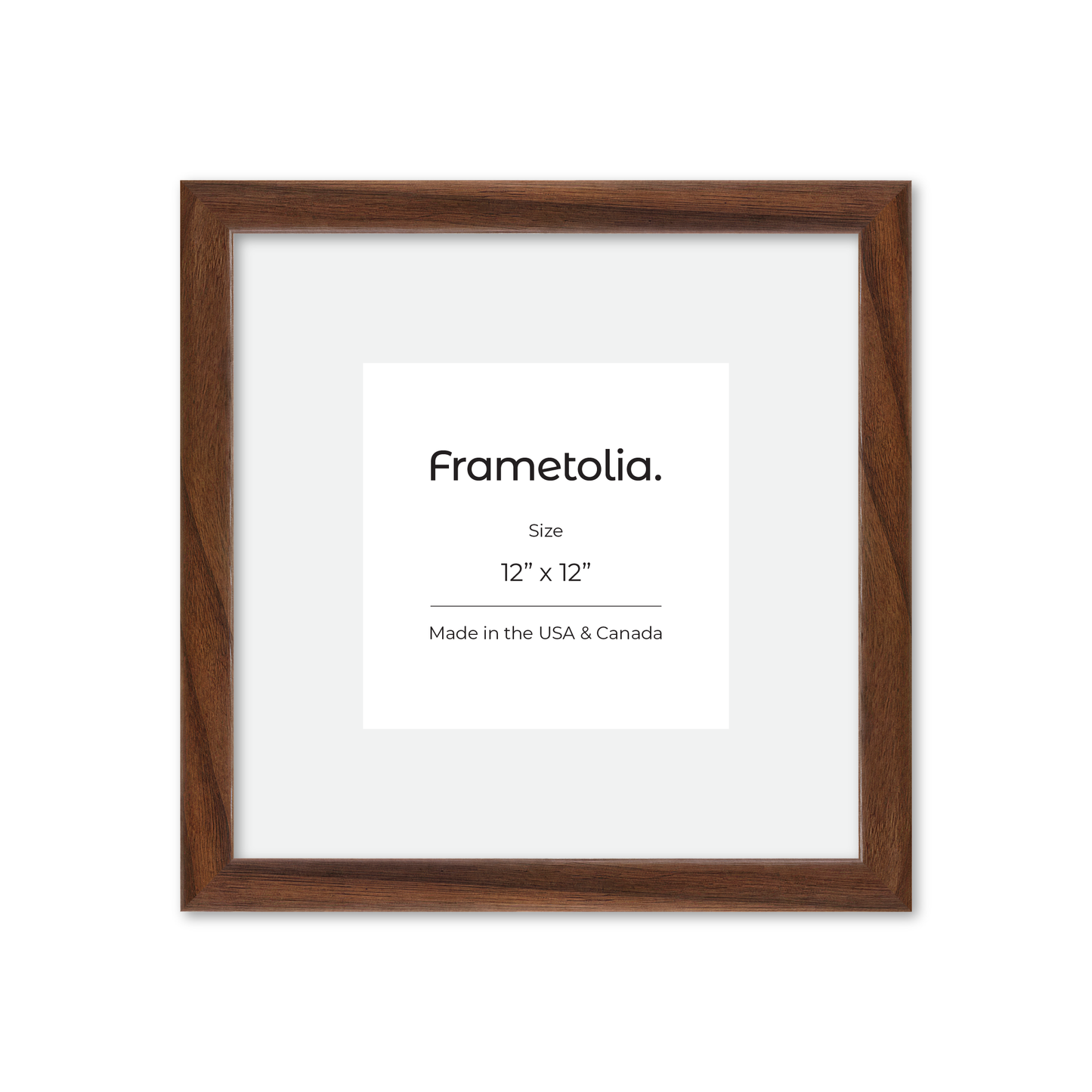 12" x 12" Dark Walnut Hudson Narrows Wall Frame