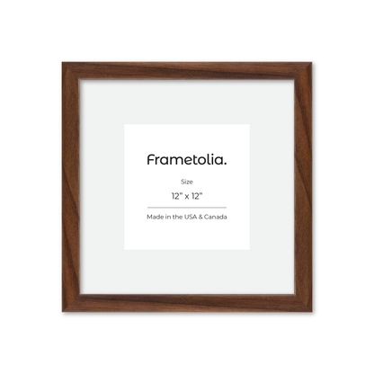 12" x 12" Dark Walnut Hudson Narrows Wall Frame