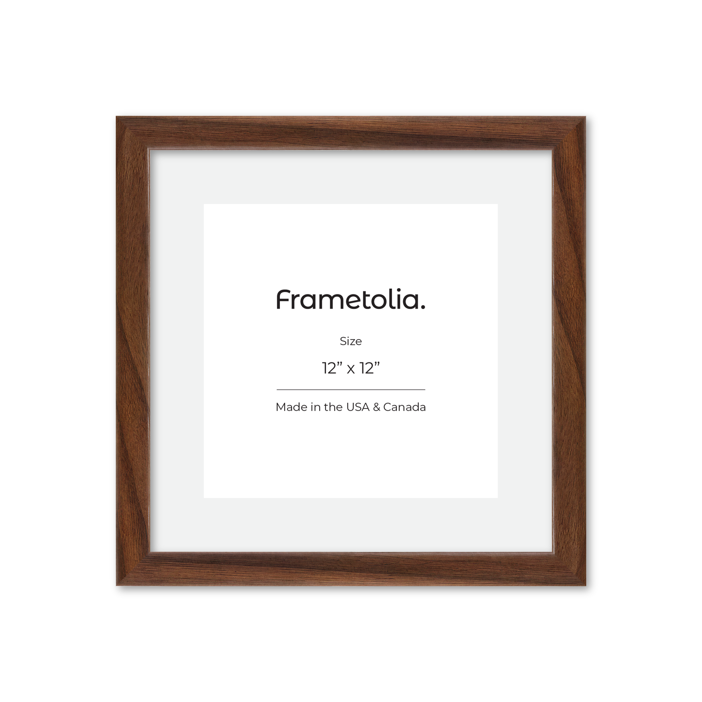 12" x 12" Dark Walnut Hudson Narrows Wall Frame