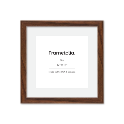 12" x 12" Dark Walnut Hudson Narrows Wall Frame