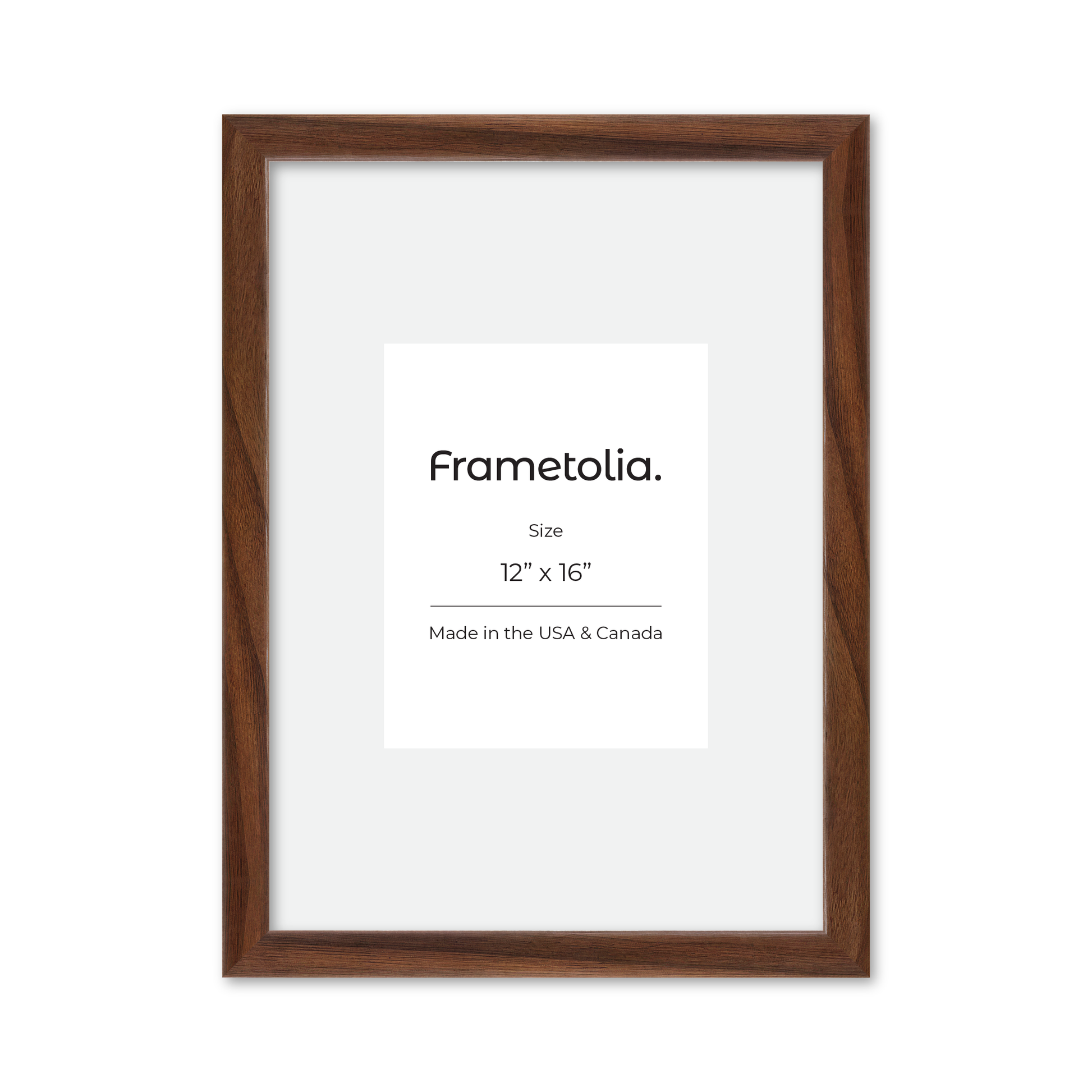 12" x 16" Dark Walnut Hudson Narrows Wall Frame