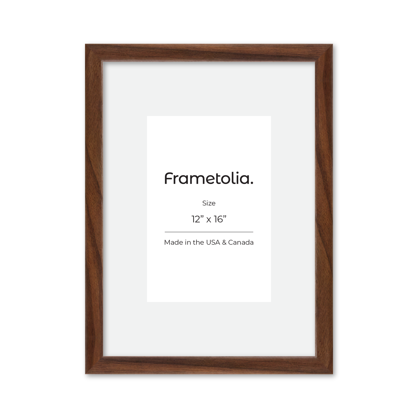 12" x 16" Dark Walnut Hudson Narrows Wall Frame