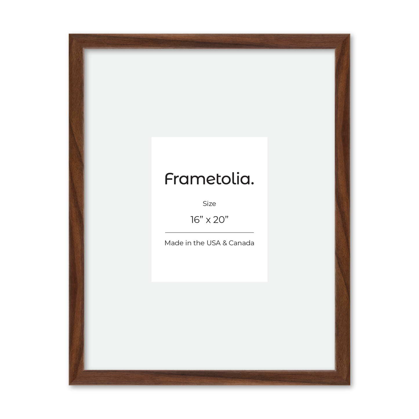 16" x 20" Dark Walnut Hudson Narrows Wall Frame