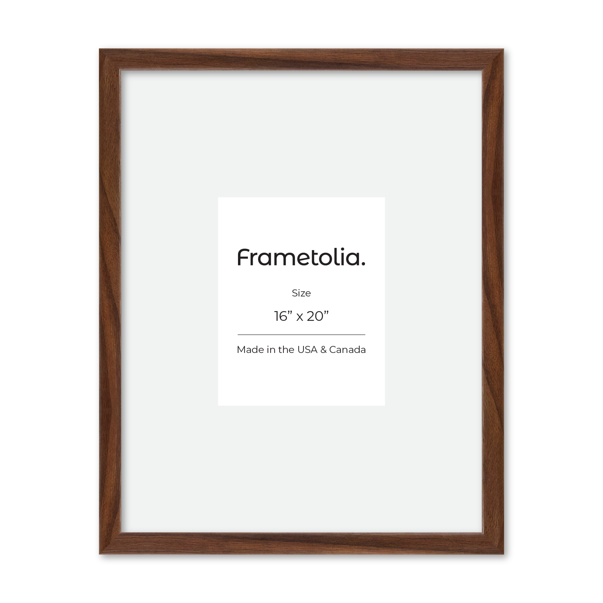 16" x 20" Dark Walnut Hudson Narrows Wall Frame