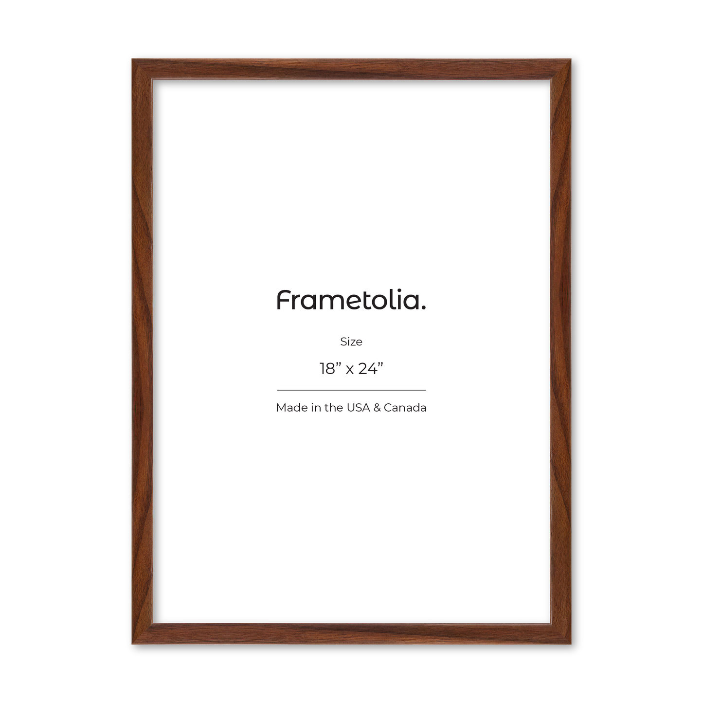 18" x 24" Dark Walnut Hudson Narrows Wall Frame