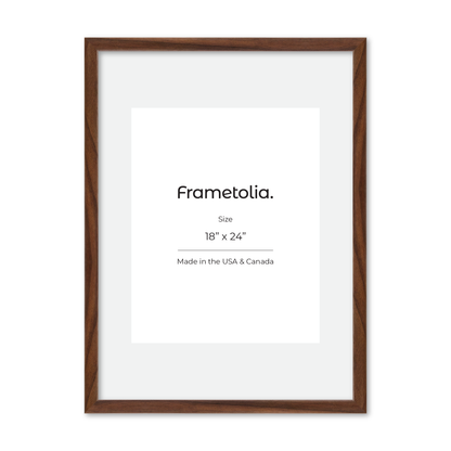 18" x 24" Dark Walnut Hudson Narrows Wall Frame