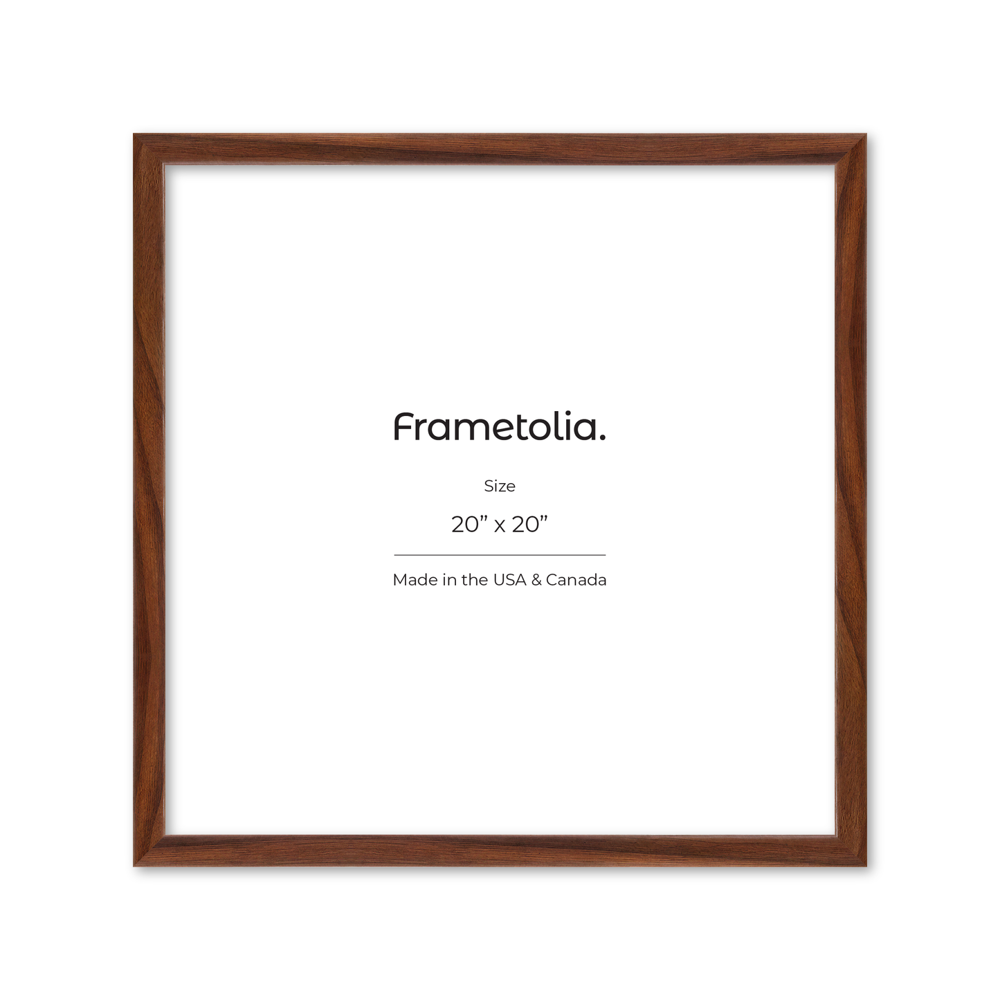 20" x 20" Dark Walnut Hudson Narrows Wall Frame