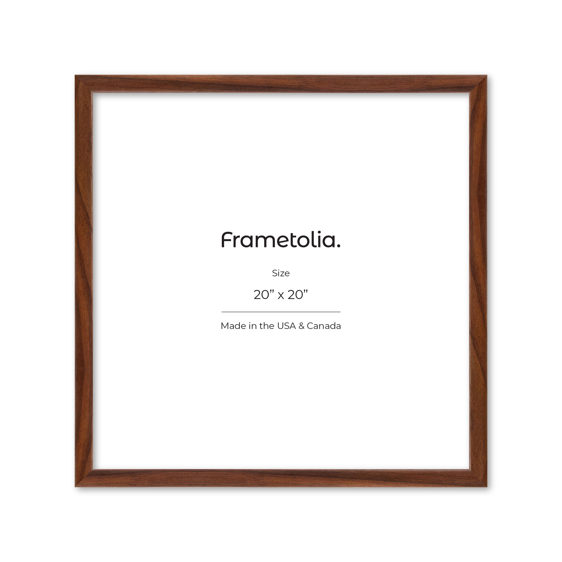 20" x 20" Dark Walnut Hudson Narrows Wall Frame